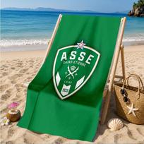 Asse Saint-etienne Crest Beach Towel, Quick-drying, Easy to Care for, Suitable for Both Fitness and Beach Vacations,Sports Essential 70cmx140cm(27x55inch)