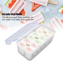 3 piece Non Stick Surface Ice Cream Molds 12 Sticks Included Ice Lolly Stick Molds  Yogurt