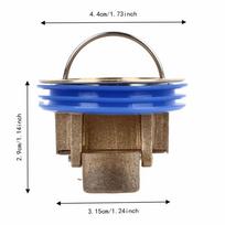 2 Pack Rapid Drainage Backflow Preventer Core Anti Slip Design Floor Strainer Sewer Core  Balcony auksas