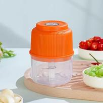 Transparent Mini Meat Grinder Wireless Food Processor Kitchen Gadget Garlic Crusher  Cooking oranžinė