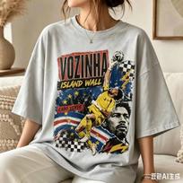 Cape Verde’s Hero Vozinha 2026 World Cup Retro Football Print Multi-color Soft Cotton Fan-style Short Sleeve Female Male Clothing 4XL