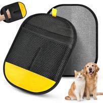 New Upgrade Electrostatic Pet Hair Remover Glove 5 Finger Pet Hair Removal Glove for cat and Dog  Cheap Gloves cat (Yellow,M) geltona