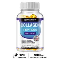 XEMENRY - Collagen Peptide Capsules - Health for Joints, Bones, Skin, Hair, and Nails 120*1