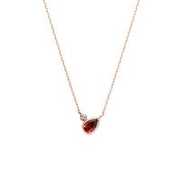 Vendome Aoyama Necklace K10 Pink Gold Garnet AJAN157440GN [Official]