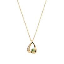 Vendome Aoyama August K10 Yellow Birthstone AJVN147440PD [Official] Necklace, Birthstone, Gold, (Peridot)