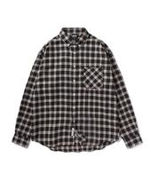 Minimal Project Oversized Saint Tartan Check Shirt Mls230 [Black] Black/M