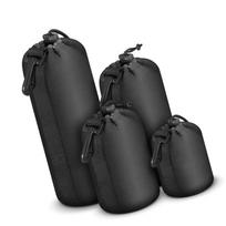 4Pcs Neoprene DSLR Camera Bag with Adjustable Strap Soft Lens Case Gadget for Traveling Waterproof Camera Storage Bag 1