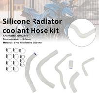 Silicone Radiator coolant Hose kit For Kawasaki Z1000 Z1000SX Z1100 White