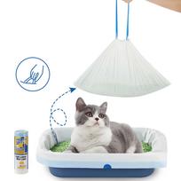 Drawstring Bags for Litter Box and Pet Waste - Small Roll of 15 Bags one size