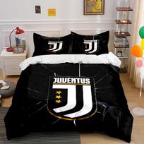Juventus Logo Juodas Patalynės Komplektas  Patalynės Antklodės Užvalkalas Rinkinys Antklodės Užvalkalas Pagalvės Užvalkalai     (1 * Antklodės užvalkalas, 2 * Pagalvių užvalkalai, be antklodės įdaro) 135x200cm white