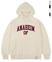 Graver [Unisex]Anaheim Of Hoodie_4Color Black_Cream Logo/S