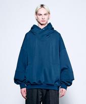 Zensai High-Neck Layered Hoodie Green M