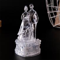 Crystal Couple Mini Night Light Family Table Decoration Friend Gift Color Change Lamp multicolor lights