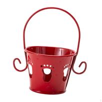 Charming Flower Pot for Home Decor raudona