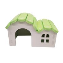 Žiurkėno namelis slėptuvė tvirtas spalvingas mažo gyvūno slėptuvės namelis žiurkėnui pelėms mažam pliušiniam Small House žalia