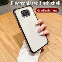 For Xiaomi Poco X3 Case Poco X3 NFC Cover Xiaomi POCO x3 Pro Phone Case x3 Bumper Shockproof Protect Cover Clear electroplate For Poco X3