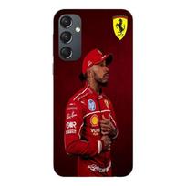 Case For Samsung Galaxy S25 FE Lewis Hamilton Official Ferrari Wallpaper Maniacase juoda