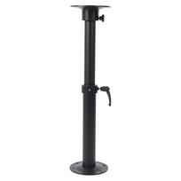RV Table Leg Base Set 450 to 725mm Adjustable Detachable Aluminum Alloy Table Leg Pedestal Mount for Campervan Pontoon black