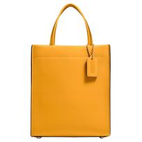 Coach Cashin 14 Open Stitch Leather Tote Bag Shopping Bag Shoulder Crossbody Handbag Mini Women tote Mallow-Yellow C4828-B4UA Basic Set (Bag+Dust Bag)