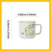 SHUNXIANG Pokémon Licensed Pikachu Ceramic Mugs Kawaii Pattern Breakfast Milk Cup Kids Coffee Cups Drinkware Gift 310ml mėlyna