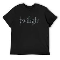 twilight T-Shirt street wear funny gifts baggy shirts black t shirts for men S juoda