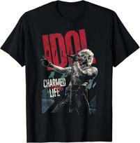 NEW Billy Idol Charmed Life Tour 90 Black Cotton  Full Size S-5XL Unisex T-Shirt Graphic Tee S
