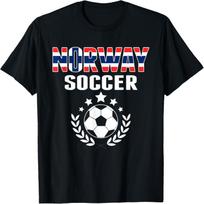Proud Norway Soccer Fans Jersey - Norwegian Football Lovers T-Shirt S įvairiaspalvis