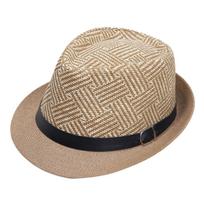 Linen Top Hat Men's Jazz Hat Sun Protection Elderly Man Curled Vintage Panama Straw Hat British Sun Hat M（56-58cm）