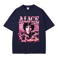 Unisex Women Vintage Oversized Tshirts Hot Movie Twilight Alice Cullen T Shirt Team Vampire Robert Pattinson Edward Cullen Tshirt S