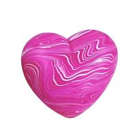 Soft Rubber Colorful Stress Balls Silicone Slow Rebound Stress Relieving Round/Heart Shape Stress Relief Anti-stress rožinė