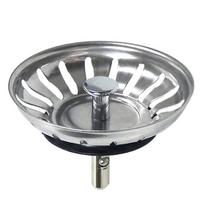 1pc Strainer Premium Stainless Steel Replacement Kitchen Sink Strainer Waste Drain Plug 80mm Drainer Strainer Leach Basket Waste