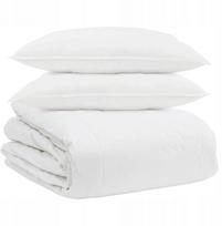 vidaXL Kołdra Other z poduszką 3 pcs Biały Puch (3377065 VidaXL) | 3377065 VidaXL | 8721288611048