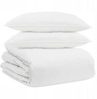 vidaXL Kołdra Other z poduszką 3 pcs Biały Puch (3377073 VidaXL) | 3377073 VidaXL | 8721288611123