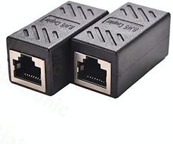 RJ45 movos, 2 vnt., eterneto kabelių prailginimui