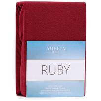 Amelia paklodė su guma čiužiniui Frotinė Ruby, 240x220 cm, raudona