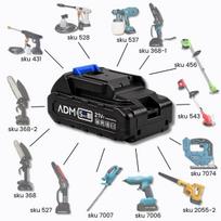 ADM 439 įkraunama ličio baterija 21 V ADM elektriniams mini įrankiams