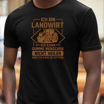 T-Shirt Herren Landwirt Bauer Spruch Motiv Baumwolle Größe S bis 5XL S
