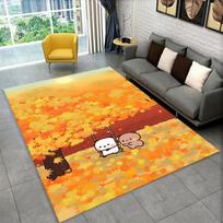 Cute Bubu Dudu Love Cartoon Bear Non-Slip Area Rug for Living Room,Bedroom,Playroom,Carpet Floor Mat Home Decor Rug Kids Room 40x60cm