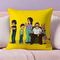 Anime Bobs Burgers Pillow Case Pillowcase Ultra Soft Skin Friendly Fabric Cloud Like Comfort & Concealed Zipper 30x30cm