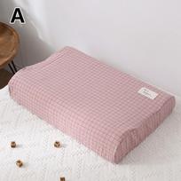 Latex Pillowcase Memory Foam Cotton Pillow Covers Soft Rebound Zippered Printed Sleeping Orthopedic Pillows Protector Home 30x50cm