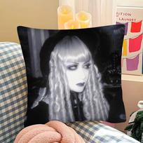 1pc N-Mana M-Malice Gothic Mizer Pillow Case Fashion Square Pillowcase Bedroom Sofa Room Ins Decoration Leisure 40x40cm