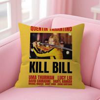 Classic Movie K-Kill Bill Double-sided Printed pillow cover Short plush Suitable living rooms bedrooms sofas throw cushion cover 35x35cm