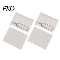Anti-lost SIM Card Case 2Pcs 3D Printed One-Piece Storage Box, Multi-slot Case, Integrated Molding Box Portable Compact Memory Holder with Pin, balta
