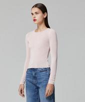 Lady Volume Centerline Slim T-Shirt_Light Pink Light Pink/M