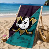 Anaheim Ducks Hockey Team Beach Towel, Quick-drying, Easy to Care for, Suitable for Both Fitness and Beach Vacations,Sports Essential 70cmx140cm(27x55inch)