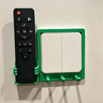 3D Printed Light Switch Panel Hook Holder Waterproof Switch Decorative Hook  Hotel Guest Room žalia