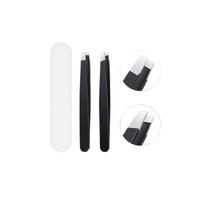 Stainless Eyebrow Tweezers for Precision Hair Removal, Slant Tip Tweezer for Shaping Brows juoda