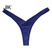 Stretchy Briefs Women Thong Panties Thin Low Waist Seamless Solid Color Good Breathability Lady Underpants Female Daily Underwear S