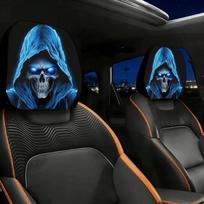 2 vnt. Elastingi Helovino automobilio galvos atramos užvalkalai Automobilio interjero dekoravimo užvalkalas Automobilio stilius Style C