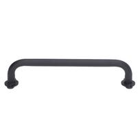 Carbon Steel Barn Door Handle Black Grab Bar Durable Cabinet Handle  Wooden Door